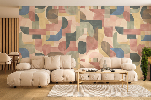 Papier peint : Motif cubisme 2