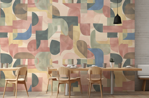 Papier peint : Motif cubisme 2