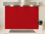 Fond de hotte : Rouge tomate RAL 3013