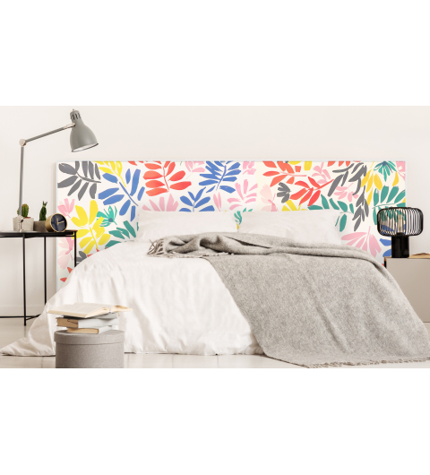 Tête de lit : Fleurs...
