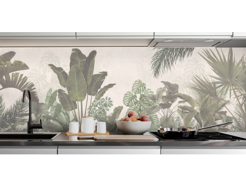 Crédence : Fresque tropicale 3