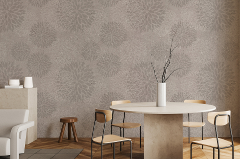 Papier peint : Fleurs et...
