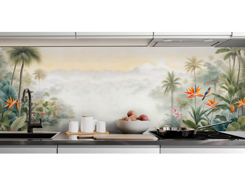 Crédence : Jungle tropicale...