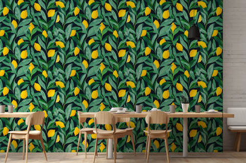 Papier peint : Feuilles et...