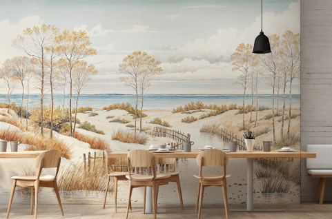 Papier peint : Dune, Arbre...