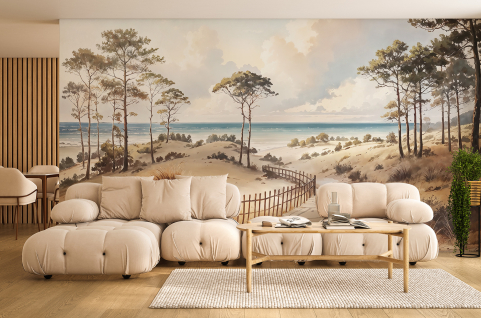 Papier peint : Dune, Arbres...