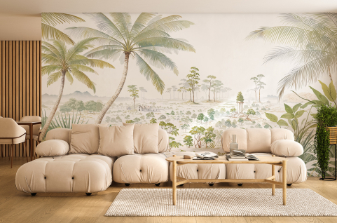 Papier peint : Fresque...