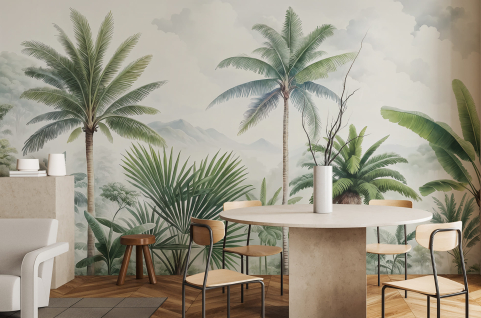 Papier peint : Palmiers et...