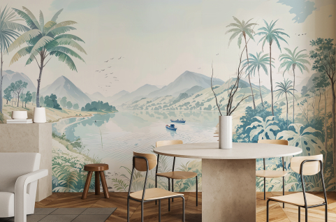 Papier peint : Lac et...