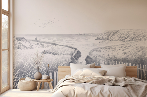 Papier peint : Chemin, dune...