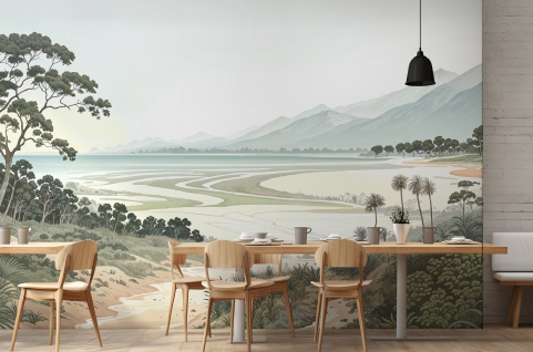 Papier peint : Dune, Arbres...