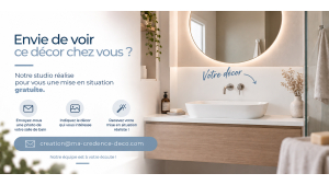 Crédence salle de bain 